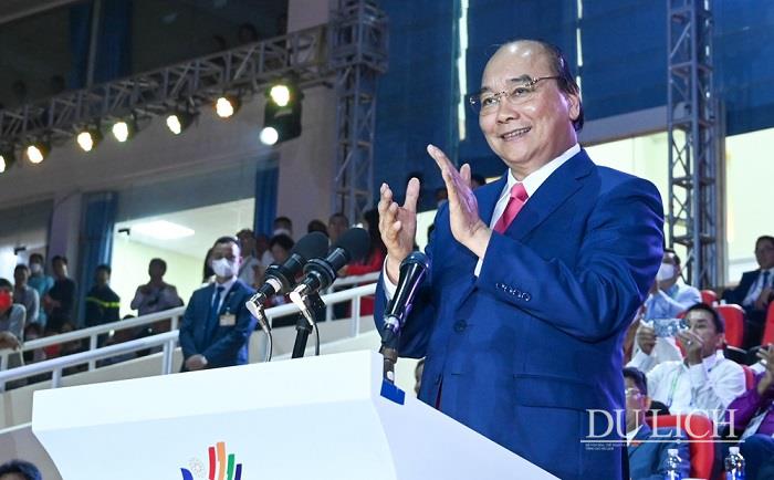 Chủ tịch nước Nguyễn Xuân Phúc tại Lễ khai mạc SEA Games 31